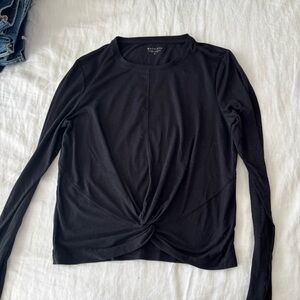 Athleta Long Sleeve Twist Front Top